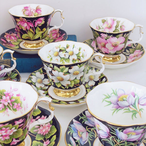 Royal Albert Provincial Flowers teacup duos x10, tea set