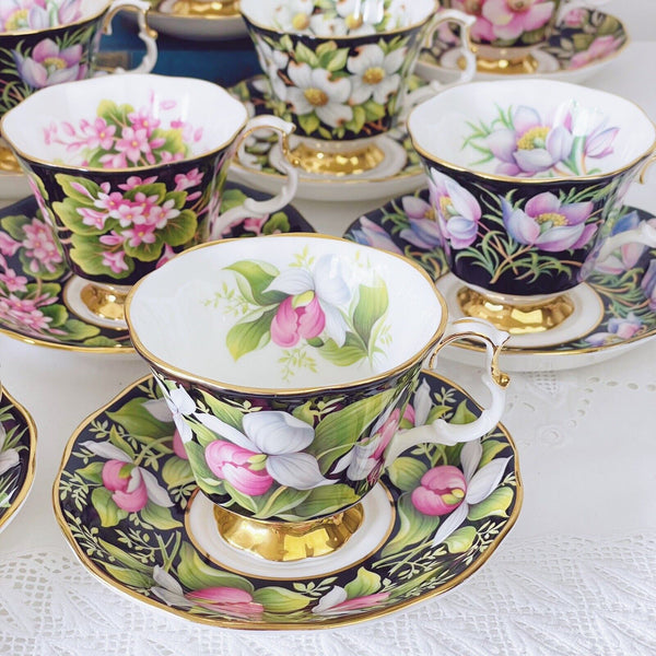 Royal Albert Provincial Flowers teacup duos x10, tea set