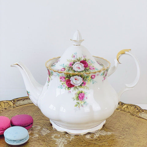 Royal Albert vintage Celebration teapot, full size, excellent condition