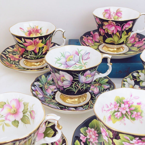 Royal Albert Provincial Flowers teacup duos x10, tea set