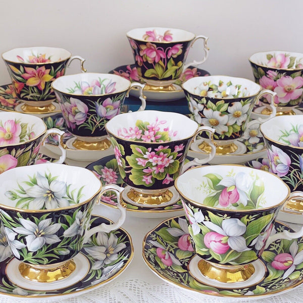 Royal Albert Provincial Flowers teacup duos x10, tea set