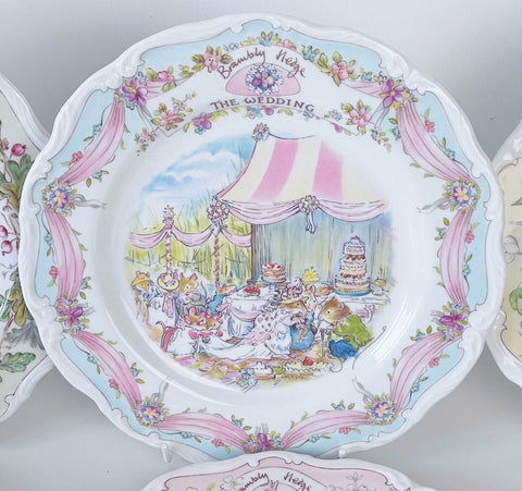 Vintage Brambly Hedge Royal Doulton collector plate, Jill Barklem The Wedding