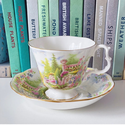 Royal Albert Kentish Rockery teacup and saucer in the rarer Gainsborough shape