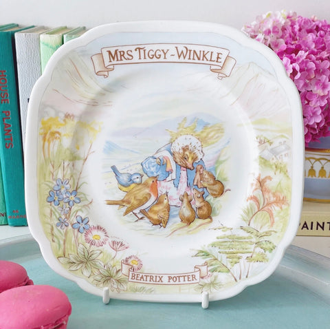 Royal Albert Beatrix Potter Mrs Tiggywinkle side plate