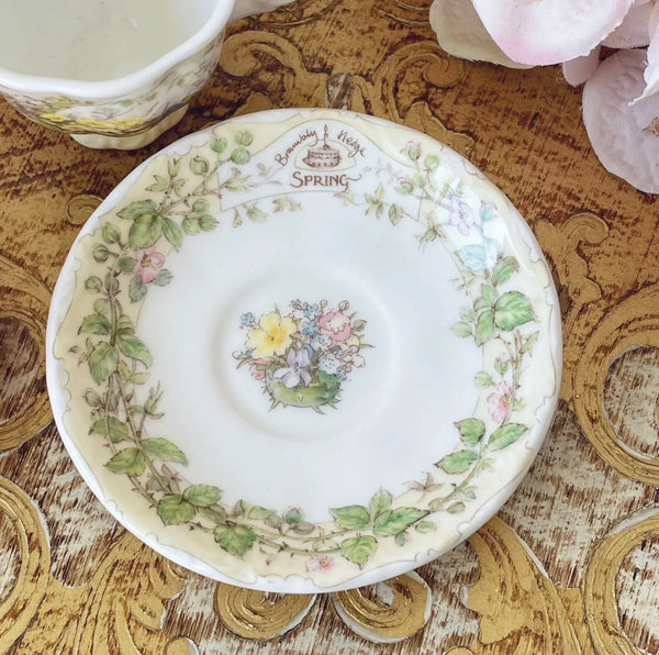 Brambly Hedge Spring Miniature teacup and saucer set, Royal Doulton