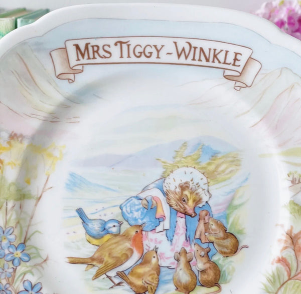 Royal Albert Beatrix Potter Mrs Tiggywinkle side plate