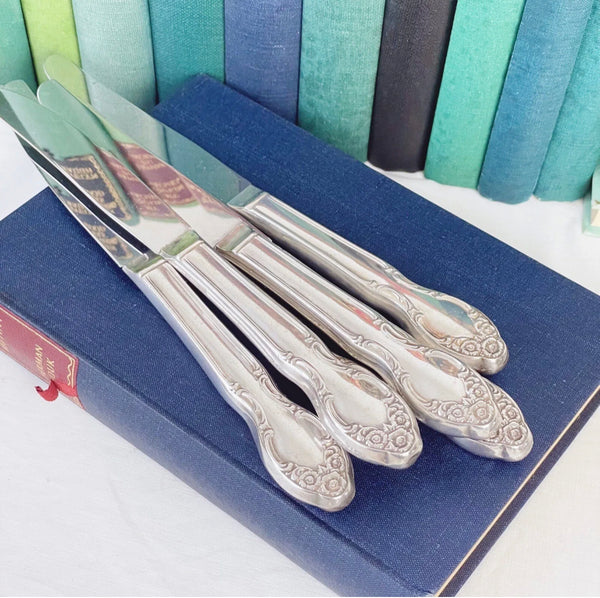 Rogers Bros Silvery Mist vintage silver plated cutlery set