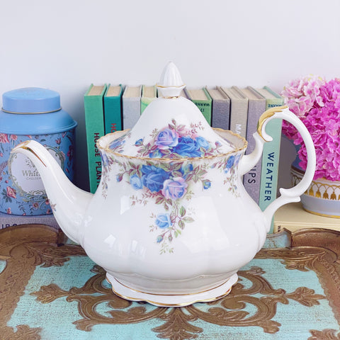 Vintage Royal Albert Moonlight Rose large teapot